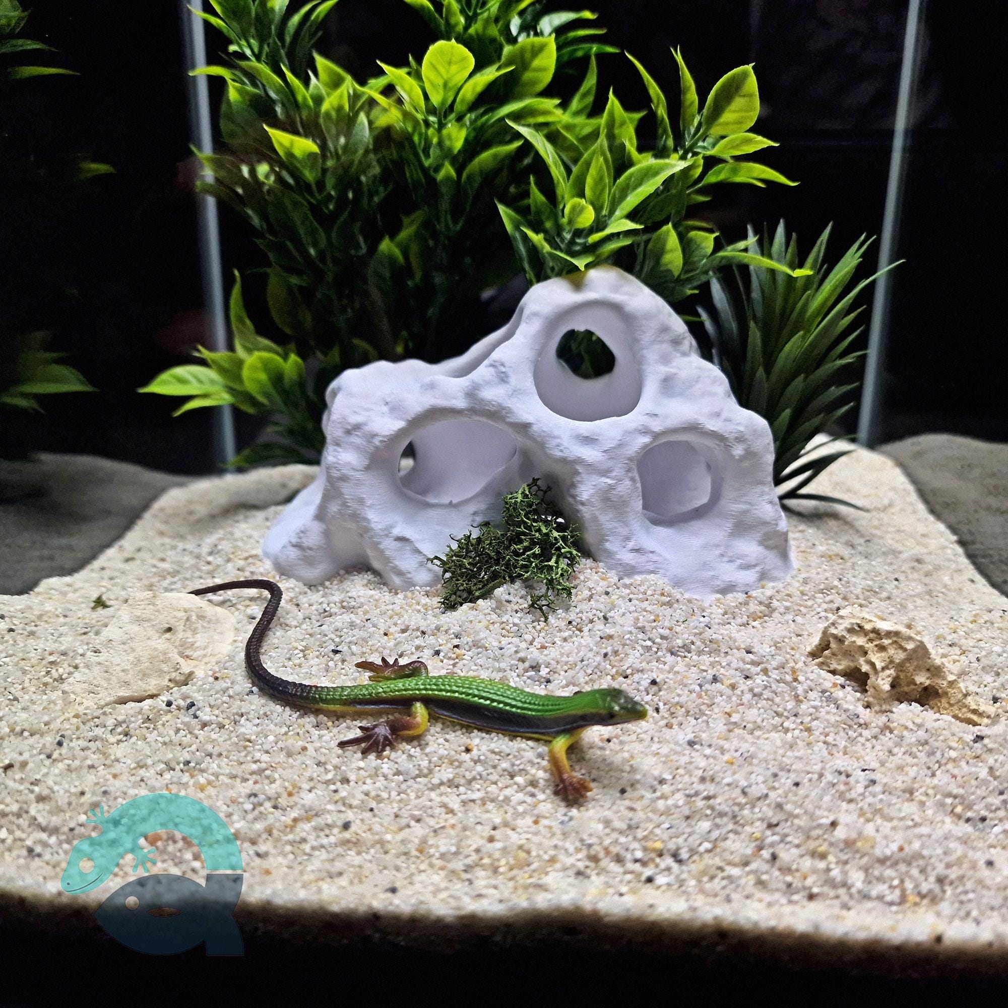 Aquarium & Terrarium Critter Cave, Above Ground Pet Hide, Aquscaping Accessory | The Shellspire Cavern 3D Printable STL File - Image 5