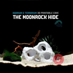 Aquarium & Terrarium Critter Cave, Above Ground Pet Hide, Aquscaping Accessory | The Shellspire Cavern 3D Printable STL File