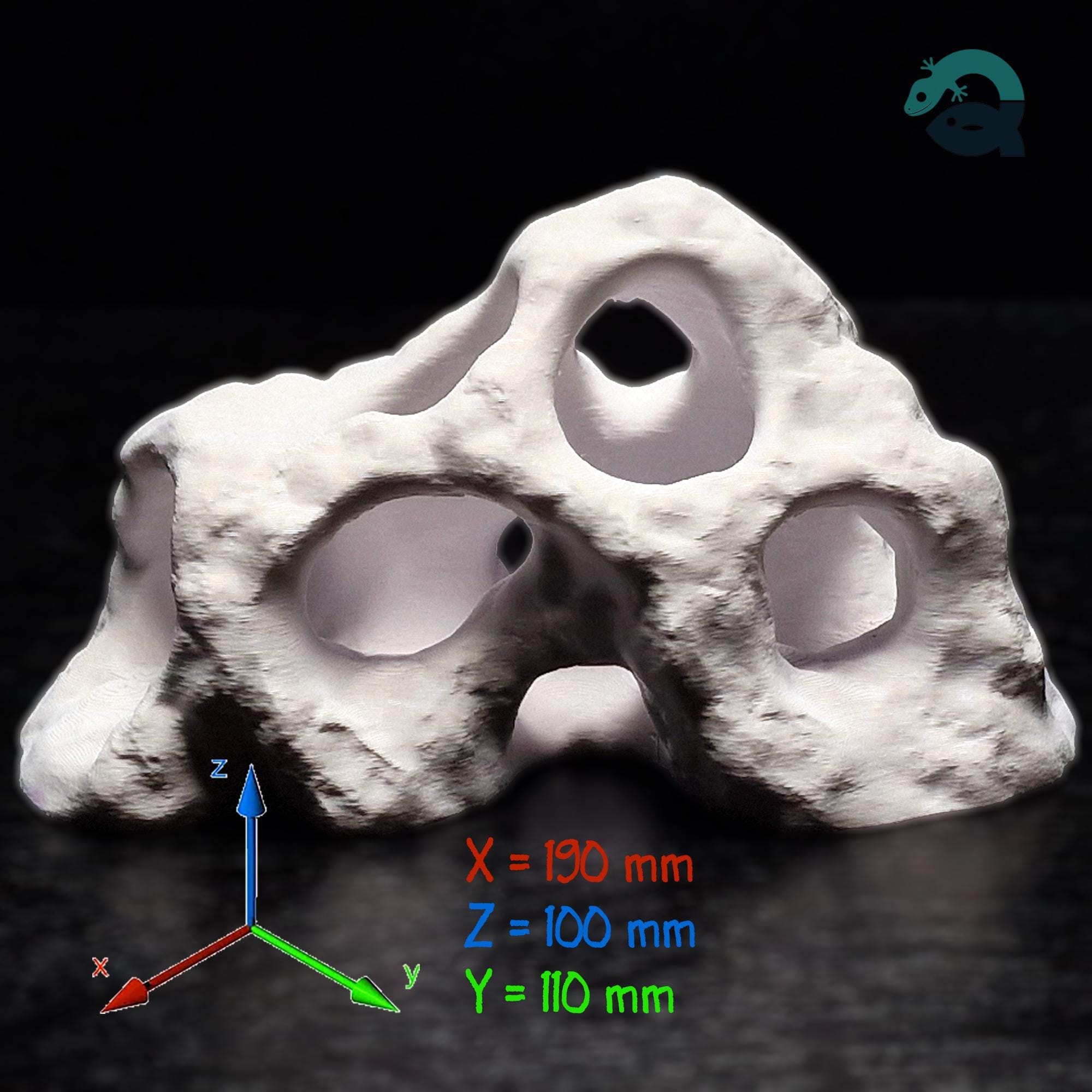 Aquarium & Terrarium Critter Cave, Above Ground Pet Hide, Aquscaping Accessory | The Shellspire Cavern 3D Printable STL File - Image 9