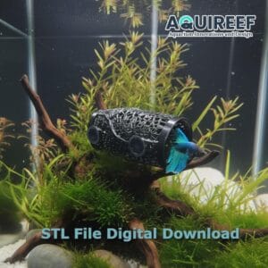 Betta Fish Voronoi Hide, DIY Betta Tunnel & Shelter, Shrimp Cave, Fish Tank Decoration | Betta Tunnel 3D Printable STL File