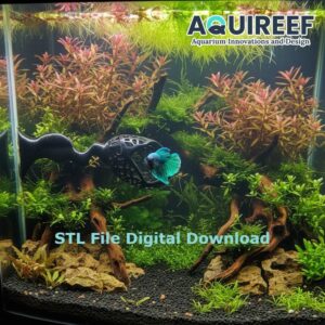 Dual Mount Betta Cave, Voronoi Aquarium Decoration, Betta Fish Tank Accessory and Toy | Dragon Egg Cave 3D Printable STL File