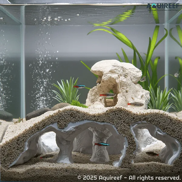 The Atlantis Aquarium Caves series - one of the most popular online 3d print Aquarium and Terrarium cave by Aquireef3D