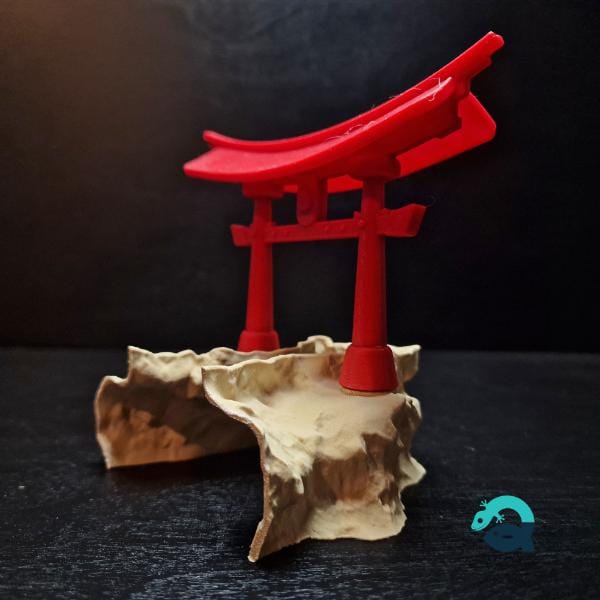 Torii Gate Aquarium Hide – Japanese Zen Shrine Fish, Shrimp, Reptile, Spider, Amphibian Tank Decor - Image 8