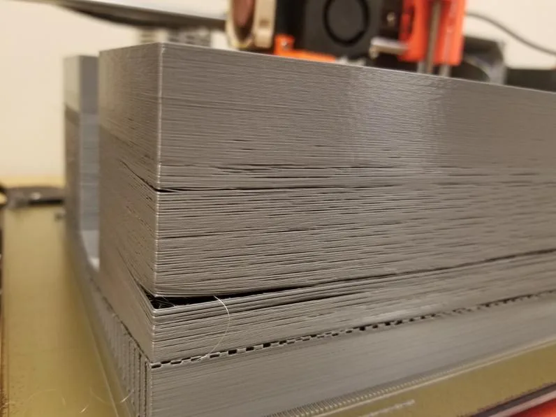 Layer adhesion problems in 3d printing due to partial nozzle clog